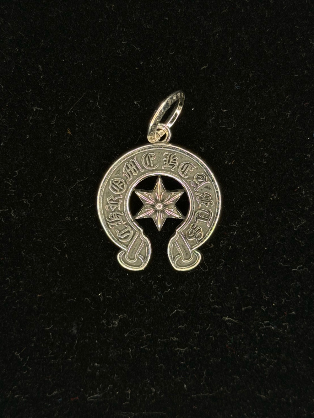 Chrome Hearts Horseshoe Floral Star Tag Unisex Pendant